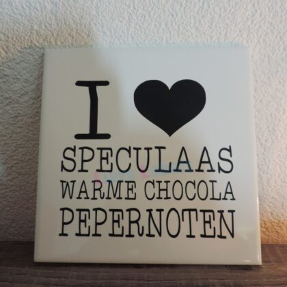 Sint tegeltje - i love speculaas