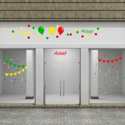 Herbruikbare statische raamstickers - Voordeelset voor Carnaval