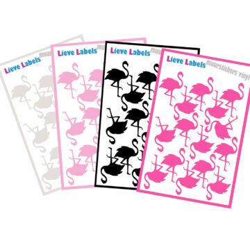 Muurstickers - Flamingo