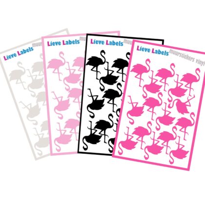 Muurstickers - Flamingo