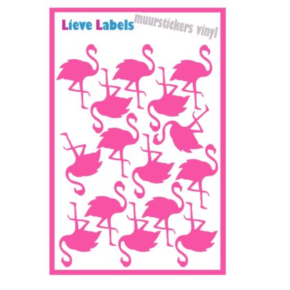 Muurstickers - Flamingo