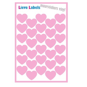 Muurstickers - Hartjes