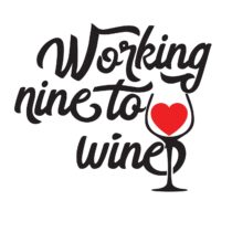 Wijn etiket - Working nine to wine