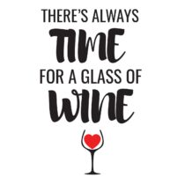Wijn etiket - There's always time