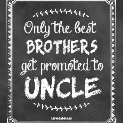Wijn etiket - Uncle