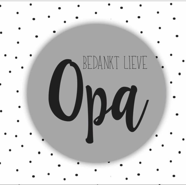 Cadeaublik - Bedankt lieve opa