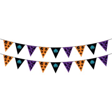 Herbruikbare statische raamsticker Halloween slinger