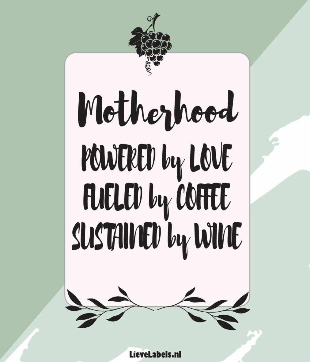 Wijn etiket – Motherhood