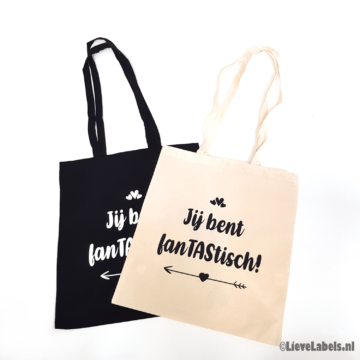 Katoenen tas - jij bent fanTAStisch