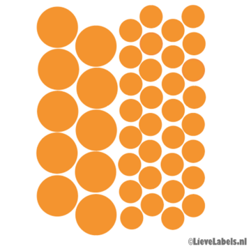 Set oranje stippen - statisch