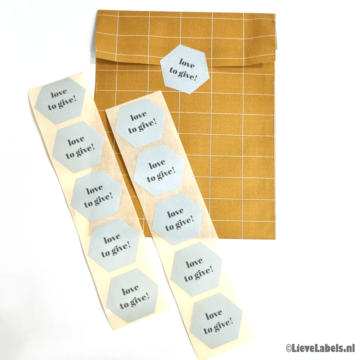 Stickers - Love to give | 10 stuks