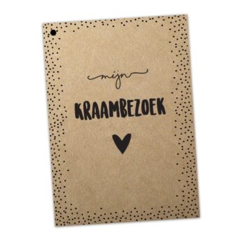 Kraambezoek boek met invulkaarten