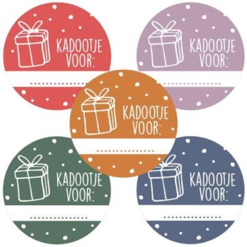 Stickers - Kadootje voor... | 10 stuks