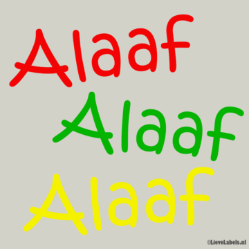 Herbruikbare statische raamsticker - Alaaf