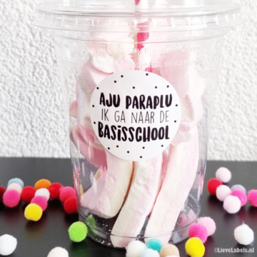 Stickers - Aju paraplu ik ga naar de basisschool