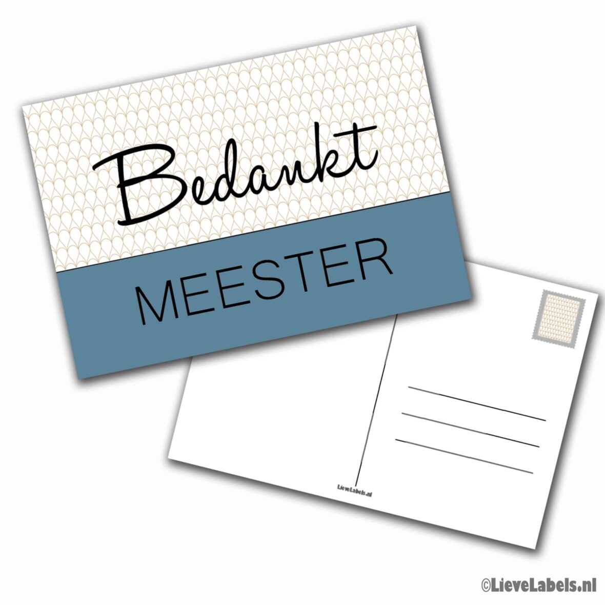 Wenskaart – Bedankt Meester