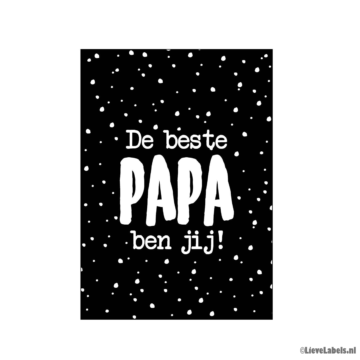 Wenskaart - De beste papa ben jij!