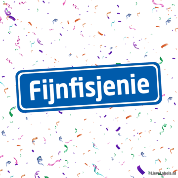 Herbruikbare statische raamsticker - Fijnfisjenie