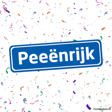 Herbruikbare statische raamsticker - Peeënrijk