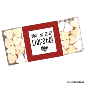 Doosje met vruchtenhartjes - Voor de aller liefste!
