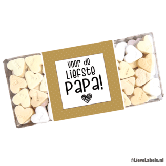 Doosje met vruchtenhartjes - Voor de liefste papa!