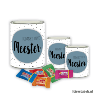Cadeaublik - Bedankt lieve meester