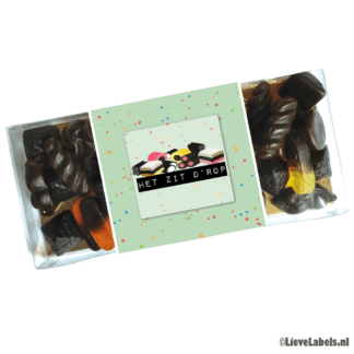 Doosje met drop - het zit d'rop