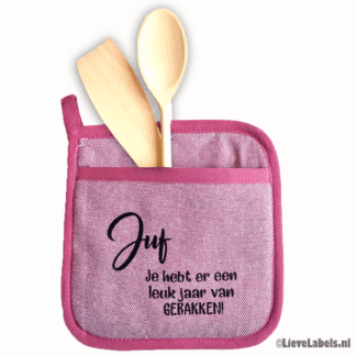 Pannenlap Juf - Je hebt er een mooi jaar van gebakken