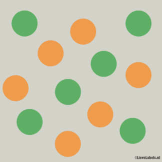 Herbruikbare statische raamsticker - Confetti Peeënrijk
